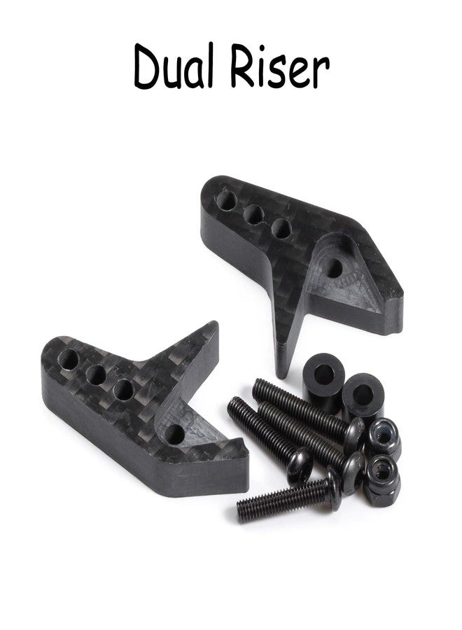 ZMHOBBY Carbon Fiber Rear Upper Link Riser UTB10 Anti Squat Mount for Axial Capra Portal Axle 1/10 RC Crawler LCG Chassis Comp Builds (Dual Riser) - Image 2